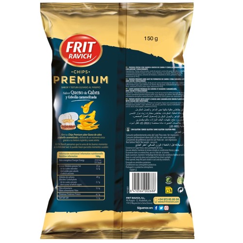 FRIT RAVICH Patates fregides amb gust de formatge i ceba caramel·litzada