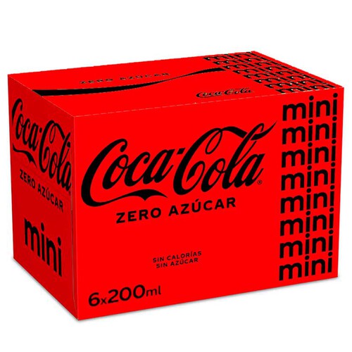 COCA-COLA Refresc de cola zero mini en llauna