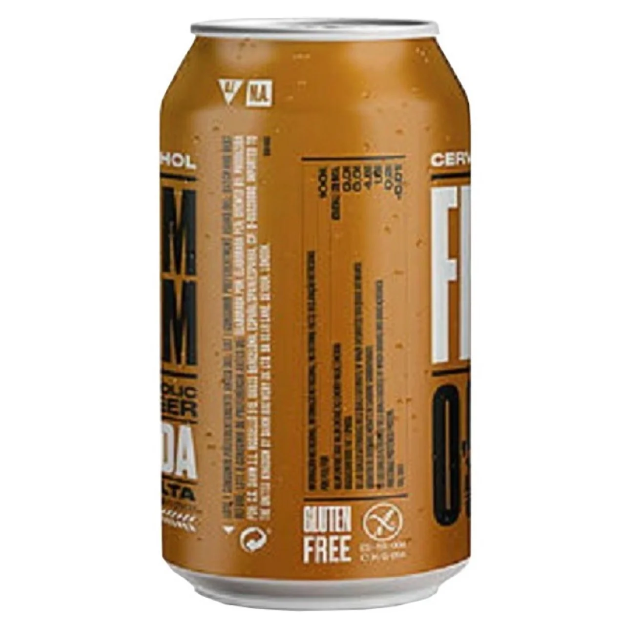 Cerveza tostada sin alcohol en lata