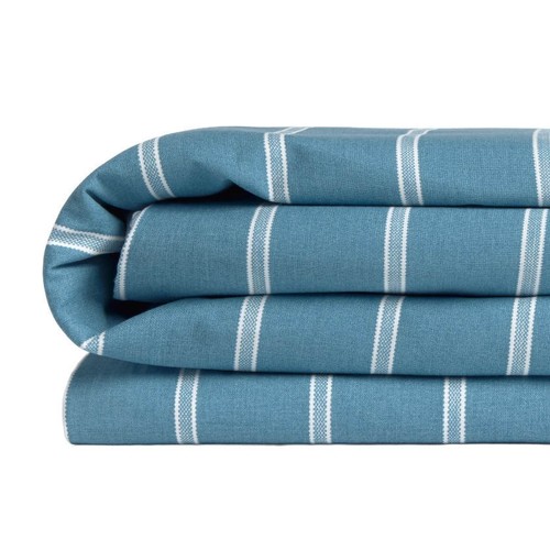 HOME INTERIORS Joc 1 funda nòrdica i 2 fundes de coixí blau 150 cm
