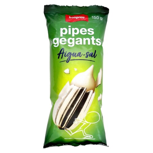 BONPREU Pipes gegants torrades i amb aigua-sal