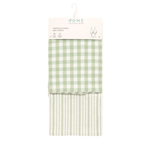 HOME INTERIORS Joc de 2 draps de cuina Verd