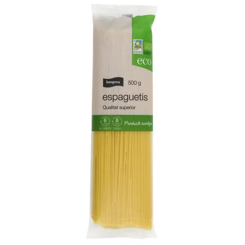 BONPREU Fideos cabello de ángel ecológicos Km0