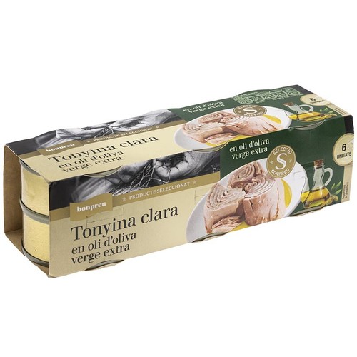 BONPREU Tonyina clara amb oli d'oliva verge