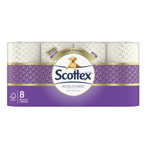 SCOTTEX Paper higiènic encoixinat 3 capes