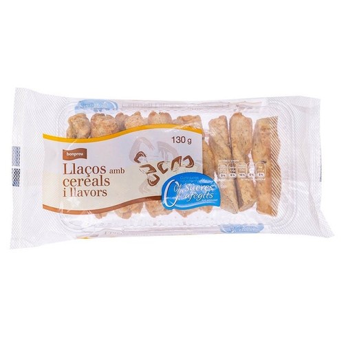 BONPREU Llaços amb cereals i llavors 0% sucres afegits