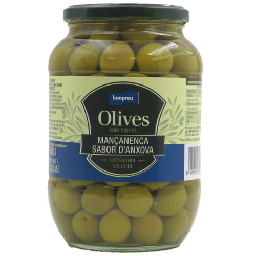 BONPREU Olives mançanenca amb sabor d'anxova