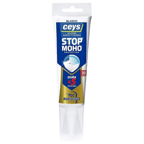 CEYS Silicona blanca per a banys i cuines Stop Moho