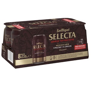 Imagen de SAN MIGUEL Cervesa torrada extra Selecta 8 x 33 cl en llauna