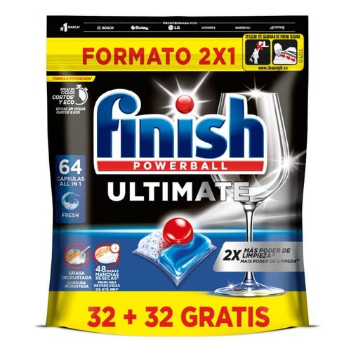 FINISH ULTIMATE Rentavaixella de 64 dosis