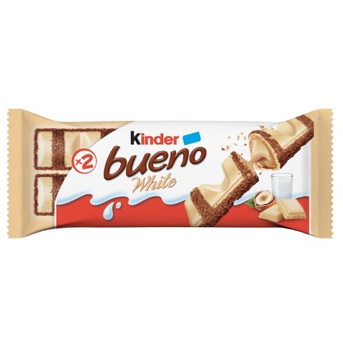 KINDER BUENO Barretes de xocolata blanca amb avellanes
