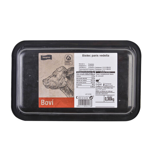 BONPREU Bistec Paris de vedella