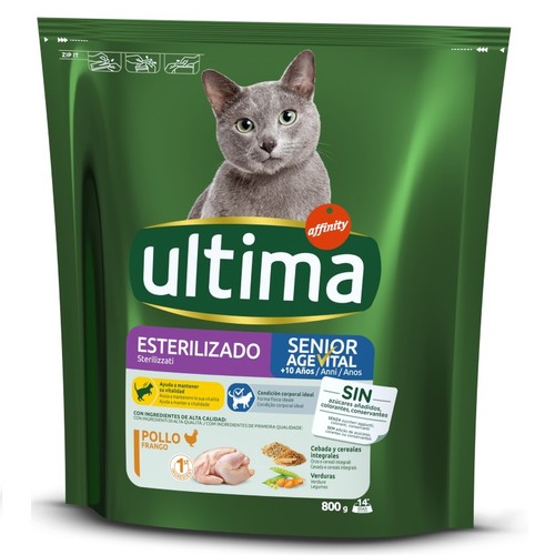 ULTIMA Menjar de pollastre per a gat sènior esterilitzat