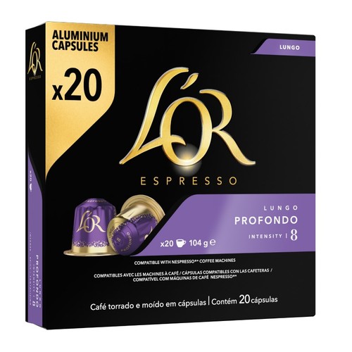 L'OR Càpsules de cafè Lungo Profondo