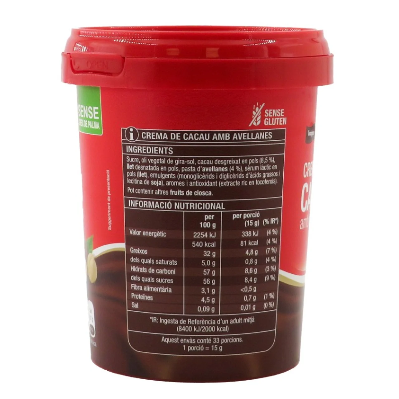 BONPREU Crema de cacao con avellanas