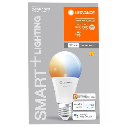 LEDVANCE Bombeta Smart 9,5W llum blanca càlida a freda