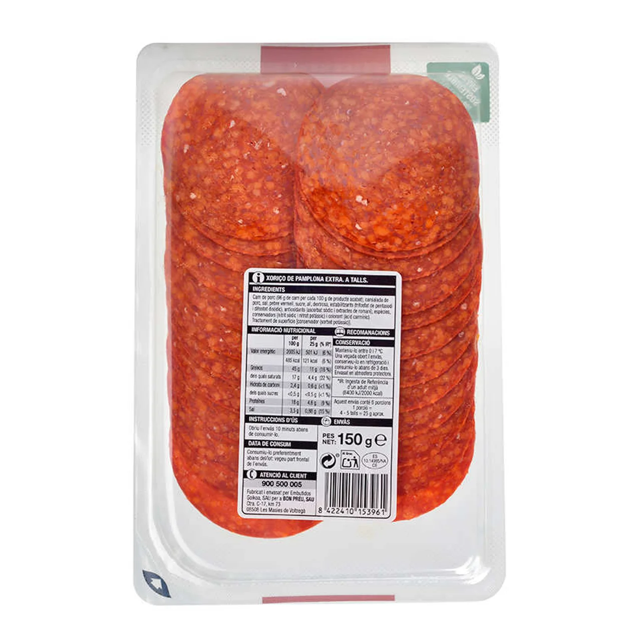 BONPREU Chorizo de Pamplona