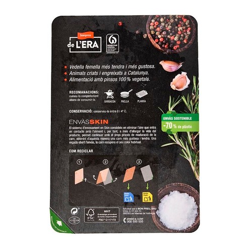 BONPREU DE L'ERA Entrecot  de Vedella sense os i  Salsa