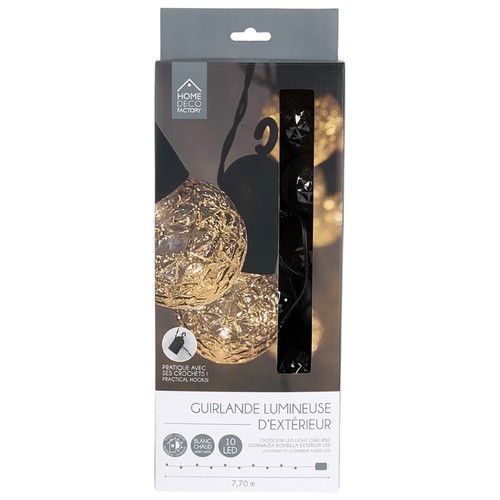  Garlanda 10 LEDs superfície rugosa