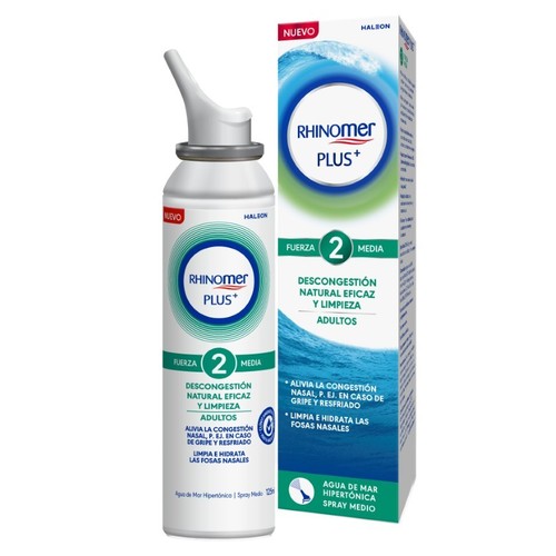 RHINOMER Aigua de mar hipertònica Plus+ Força 2 mitja