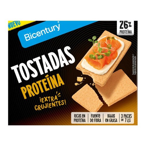 BICENTURY Torrades de proteïna amb llenties i arròs