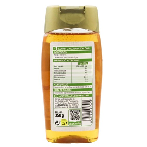 BONPREU Xarop d'atzavara ecològic