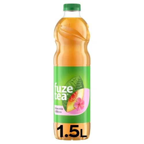 Refresco de té con sabor mango y piña en botella