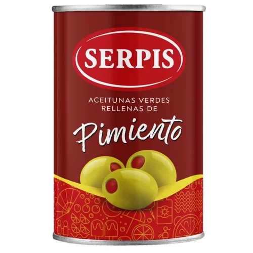 Aceitunas rellenas de limón y pimienta
