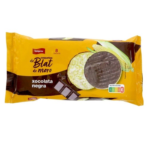 BONPREU Coquetes de blat de moro amb xocolata negra