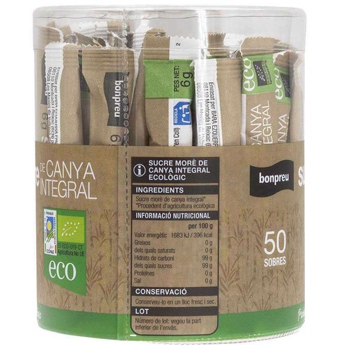 BONPREU Sucre morè de canya integral ecològic