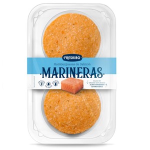 Imagen de MARINERAS FRESKIBO Hamburguesa de salmó en safata de 2 unitats