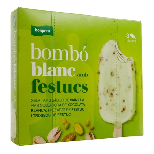 BONPREU Gelat bombó blanc amb festucs