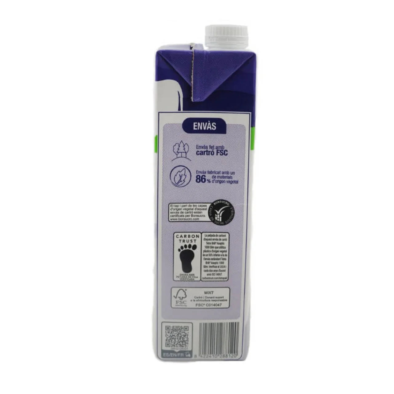 BONPREU Leche semidesnatada UHT sin lactosa