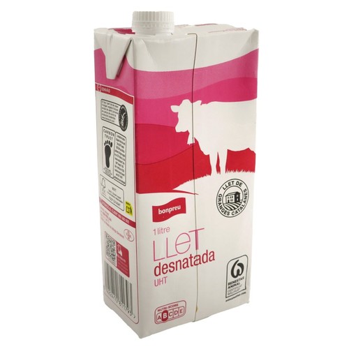 BONPREU Llet desnatada UHT