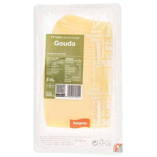 BONPREU Formatge gouda llescat
