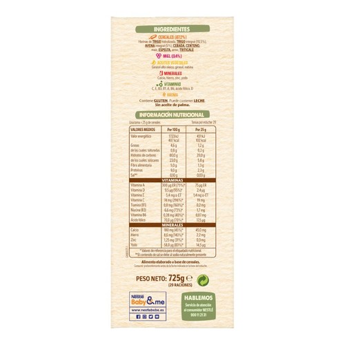 NESTLÉ Farinetes 8 cereals amb mel