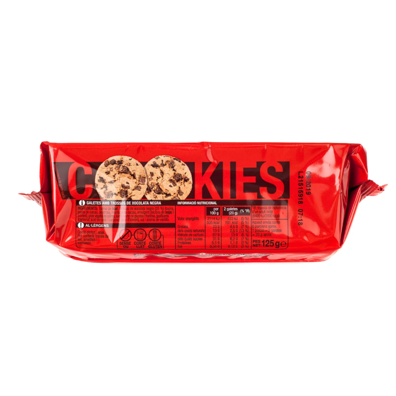 BONPREU Cookies con trozos de chocolate