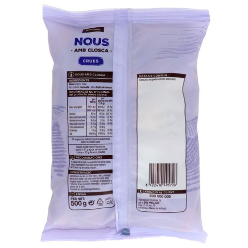 BONPREU Nous amb closca i obridor