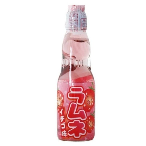 HATAKOSEN Beguda Ramune gust a maduixa en ampolla