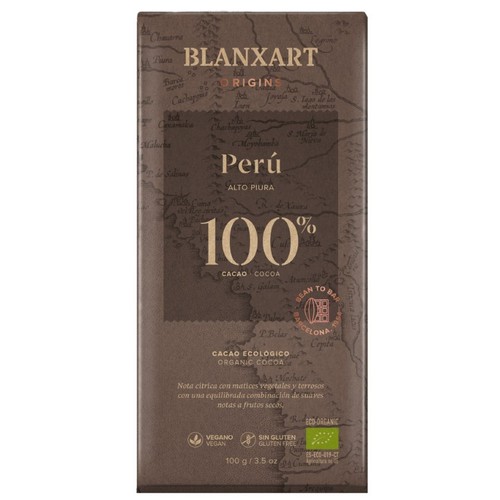 BLANXART Xocolata negre 100% de Perú ecològica Km0