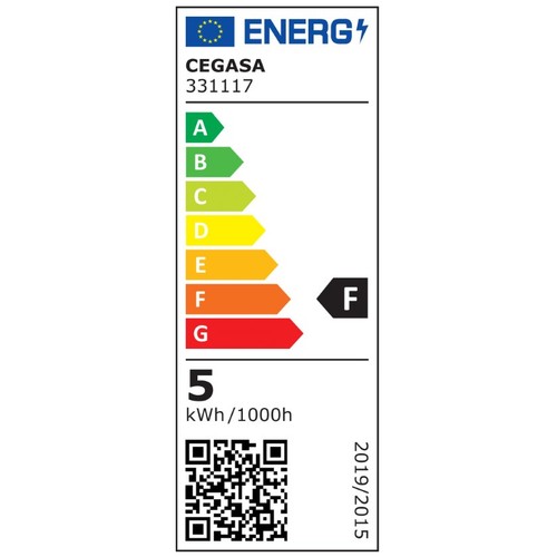 CEGASA Bombeta Led E14 llum blanca 5W-4000K