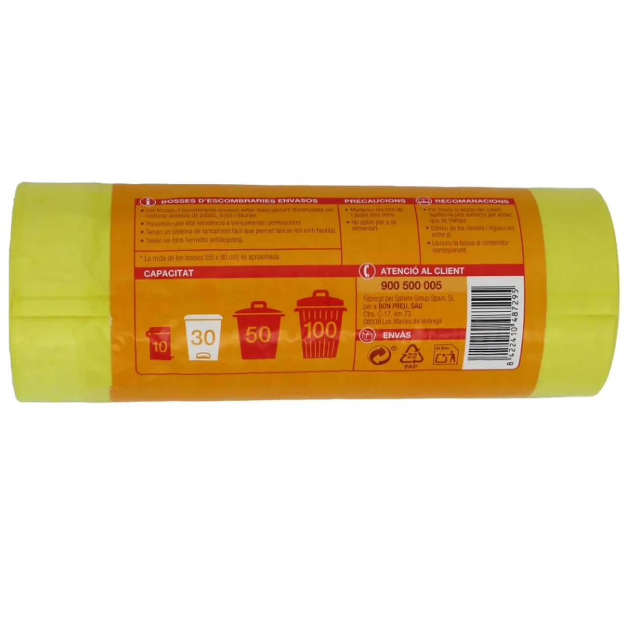 BONPREU Bolsas basura envases 30 L