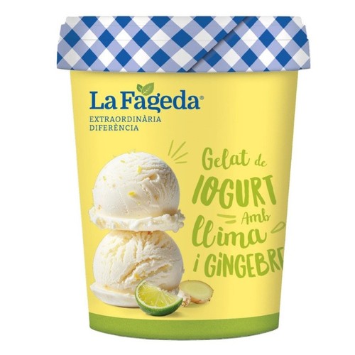 LA FAGEDA Gelat de iogurt de llima i gingebre