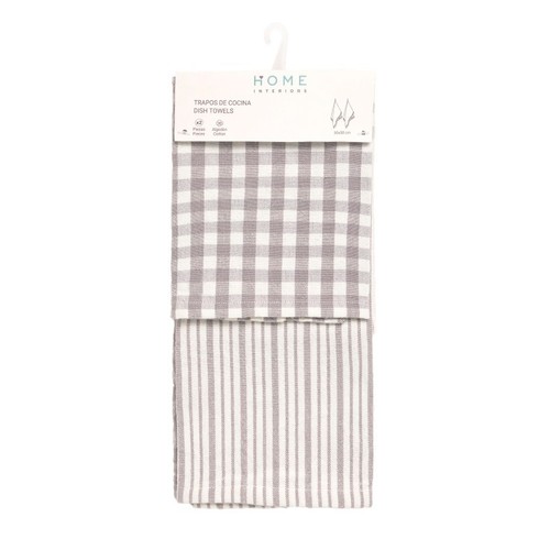 HOME INTERIORS Joc de 2 draps de cuina Gris