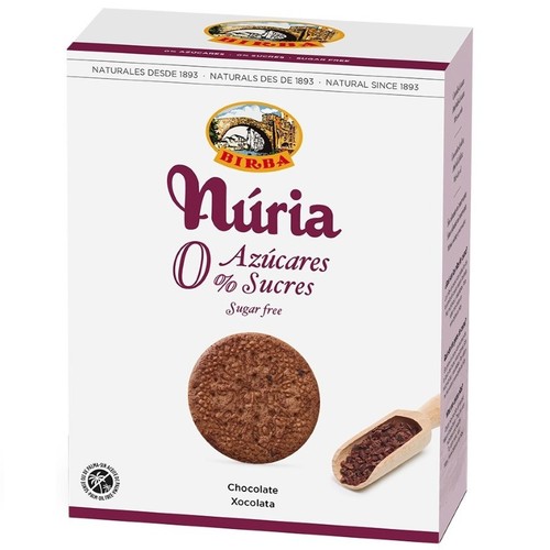 BIRBA Galetes de xocolata 0% sucres Núria