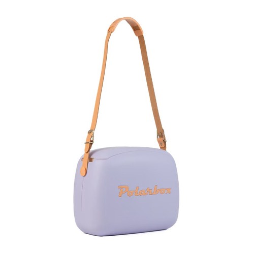 POLARBOX Nevera portàtil de color malva i taronja 6 L