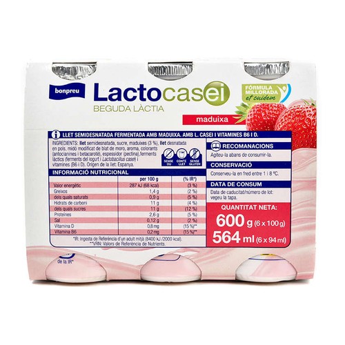 BONPREU Beguda làctia de maduixa Lactocasei