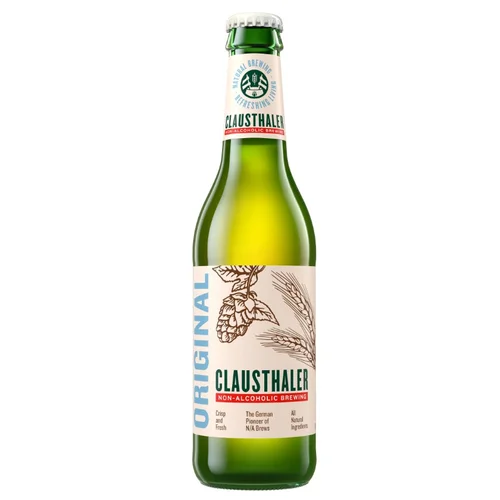 Cerveza sin alcohol 0,0% y sin gluten en botella