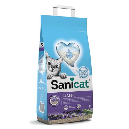 SANICAT Sorra absorbent amb perfum d'espígol per gat
