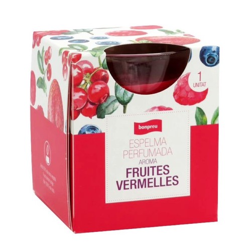 BONPREU Espelma perfumada aroma fruites del bosc
